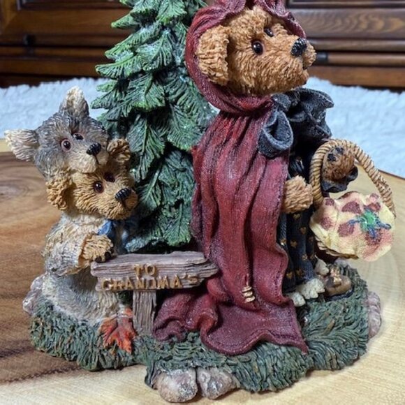 Vintage Boyds Bears Lil' Red with B.B. Woof Going to Grandma's Classic Bearytale - Picture 8 of 12